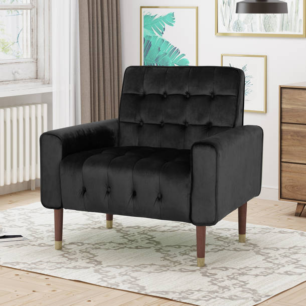 Mercury Row® Imani Velvet Armchair & Reviews Wayfair Canada